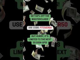 Save 50% on my Masterclass - act fast, discount code only has 50 uses!