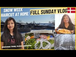 Busy Sunday Routine of an Indian working mom | Hair cut at home | Bhuvana Tamil Vlogs Denmark