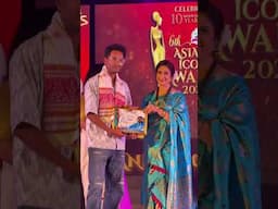 Best Content Creator Award from famous Bollywood actress Meenakshi Seshadri . Bhukhan Pathak