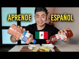 LEARN SPANISH while I make a MEXICAN SNACK