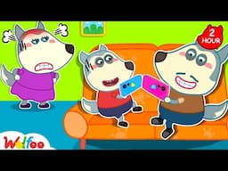 Don't Use Smartphone Too Much - Funny Stories for Kids + More | Wolfoo Family