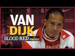 Virgil Van Dijk reacts after Liverpool win the Premier League