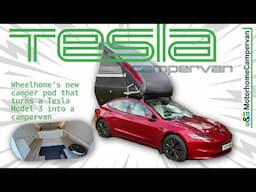 TESLA CAMPERVAN! Exclusive review of Model 3 EV with Dashaway eRC roof camper