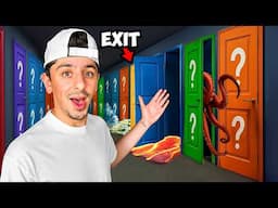 100 Mystery Doors But Only ONE Let's You Escape