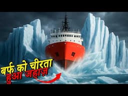 बर्फ को चीरकर दौड़ता आया भयानक दानव | How icebreaker Ships Work in Hindi