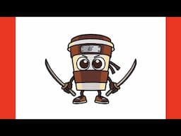 How to draw CAPPUCCINO ASSASSINO step by step / drawing meme step by step