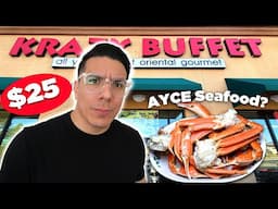 I Found the Cheapest Seafood Buffet in Las Vegas - Krazy Buffet Review 🦀