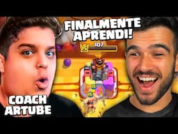 ARTUBE FOI MEU COACH DE CLASH ROYALE POR 1 DIA E... FINALMENTE APRENDI!