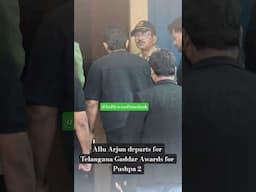 Allu Arjun at Telangana Gaddar Awards for Pushpa 2 | #alluarjun #pushpa2 #shorts #shortsvideo
