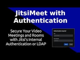 JitsiMeet with Authentication for more secure Meetings