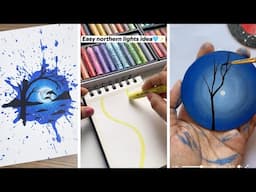 Drawing Tips & Hacks when you’re bored || Painting Techniques | muktaeasydrawing