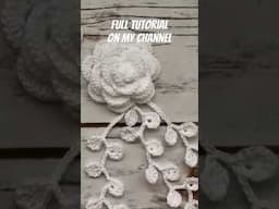 Crochet rose tutorial #crochet