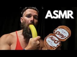 ASMR Eating Chocolate Moose With A HUGE Banana 🍌
