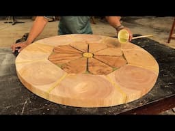 Artistic Inspiration Is Conveyed In A Wooden Table That Couldn't Be More Wonderful