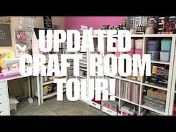UPDATED CRAFT ROOM TOUR! COME SEE! #2025craftroomupdate #craftycraftsbydeanna