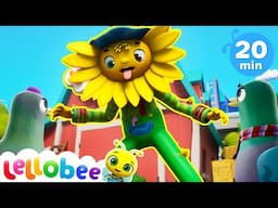 NEW | 🌻 Sunflower Scarecrow Scare🌻 | Lellobee City Farm | Songs and Cartoons