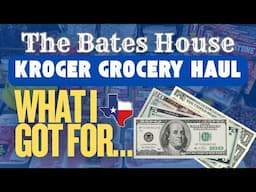 Kroger Grocery Haul what I got for $127 in Texas shopping clearance
