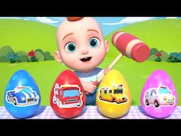 Surprise Eggs Transport Kids Songs | Leo Nursery Rhymes & Kids Songs