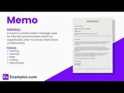 Memo Writing | How to write a Memorandum