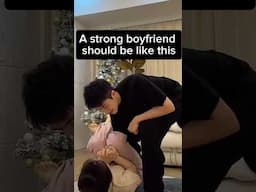 A strong boyfriend should be like this #shorts #boyfriend #couple #vlog #cute #funny #love