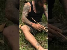Primative Fire. Hand Drill.#bushcraft #primitive #fire #frictionfire