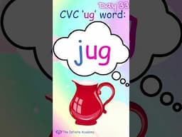 Day 33#CVC-ug-words-Consonant & Vowel consonant blends shorts #Made Easy Learn 30 sec for kids