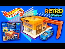 Unboxing the 1990 Hot Wheels City Bank Sto & Go Playset -- Retro Diecast Review (Pop 'N Play)