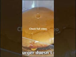 Burger in resin