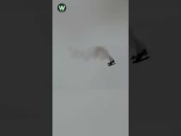 A red biplane, 'The Beast', crashed at the Kansas City Air Show on August 20, 2011 #shorts
