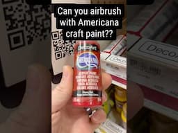 I’m finding out if we can Airbrush with Deco Art Americana craft paint. #airbrush #airbrushtutorial