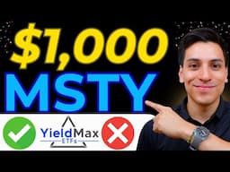 I Invested $1,000 in MSTY...(Is this YieldMax Monthly Dividend ETF Legit?)