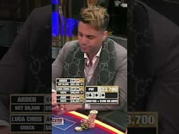 Arden is All-IN with a huge draw!🤯🤯 #poker #gambling #competition