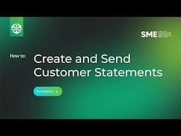 How to create customer statements on SMEgo