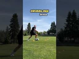 4 FAVORITE Dribbling Drills ✅⚽️ #soccer #soccerskills #soccertraining