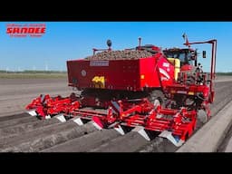 Aardappelen poten met 8 rij  GRIMME GL 860 . Loonbedrijf:  Sandee  Onstwedde.