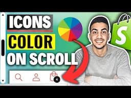 How To Make Header Icons Change Color On Scroll In Shopify