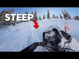 Taking our Ski Doo's in STEEP Polaris Terrain!