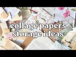How I organise scrap papers and ephemera for junk journaling