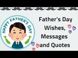 Father's Day Wishes 2025 in English|Fathers Day messages |Happy Fathers Day wishes and Quotes