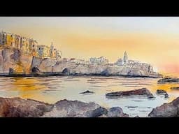 How To Use Daniel Smith's Watercolor Ground - Line & Wash - Puglia, Italy