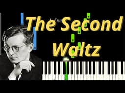The Second Waltz - Shostakovich Easy Piano Tutorial
