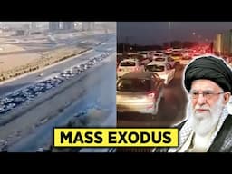 Civilians Flee Tehran Amid Massive Strikes Across The Capital