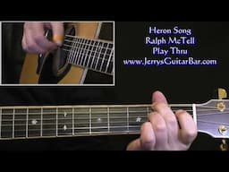 Ralph McTell Heron Song | Guitar Play Thru