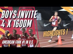 2025 TF - Arcadia Invitational - Boys 4x1600M Relay Invitational - Highlights!!
