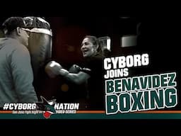 Cris Cyborg arrives in Washington with Team Benavidez Boxing ahead of Fight Night San Jose May 17th