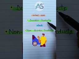 Durable And Non-Durable Products | #principlesofmarketing | #shorts