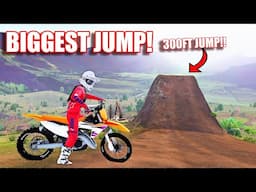 300FT JUMP VS EVERY DIRTBIKE IN MXBIKES!? (What CC Can Clear It?)