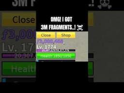 Finally.. 3M Fragments ☠️ + 100 More Raid to Top 50 Raid in Leaderboard! #bloxfruits #roblox