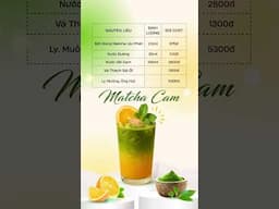 Cách Làm Matcha Cam Tươi Thanh Mát | Nguyên Vinbar