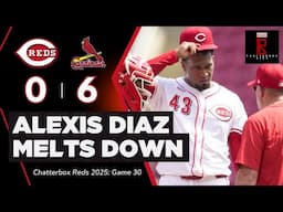 Alexis Diaz MELTS DOWN in Cincinnati Reds Loss vs St. Louis Cardinals in Game 1 of DH | CBox Reds